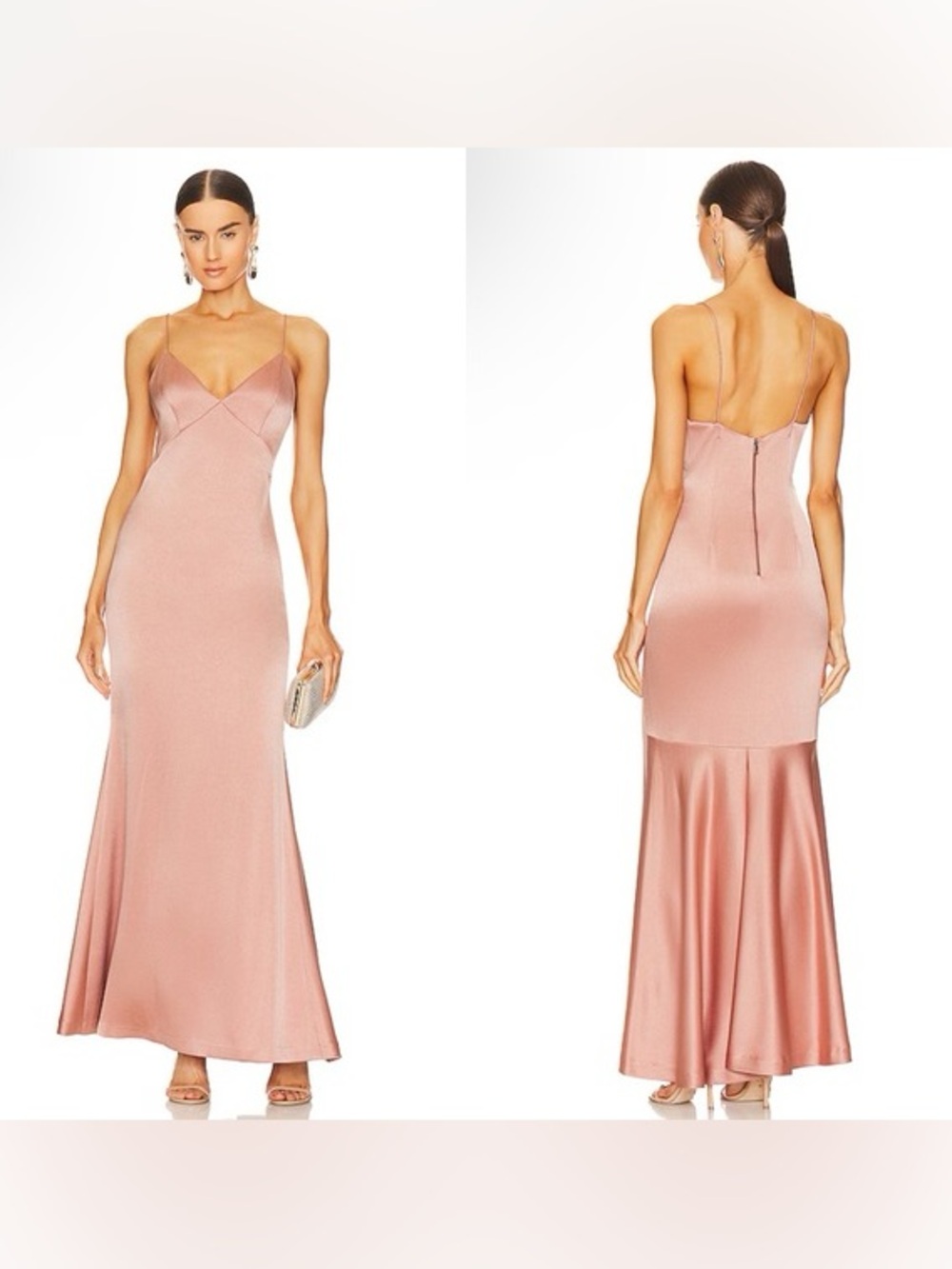 Alice + Olivia Julietta Slip Dress in Burnt Rose